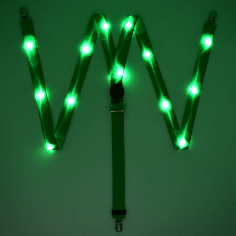 AMNQUERXUS LED Glow Light Up Christmas Suspenders Trouser Braces Y Shape Suspenders for Men Women - Image 3